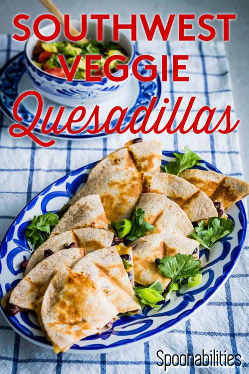 Southwest Veggie Quesadillas With Cherry Tomato Avocado Salsa