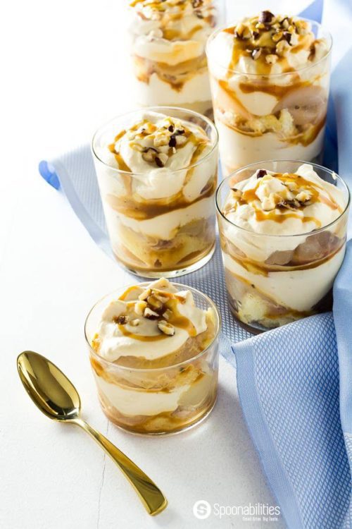 Easy Salted Caramel Pear Trifle | Dessert recipe at Spoonabilities