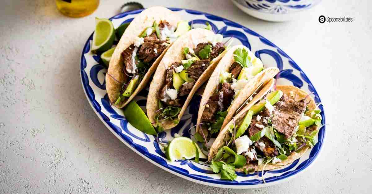 Skirt Steak Tacos Recipe | Carne Asada Tacos | Spoonabilities