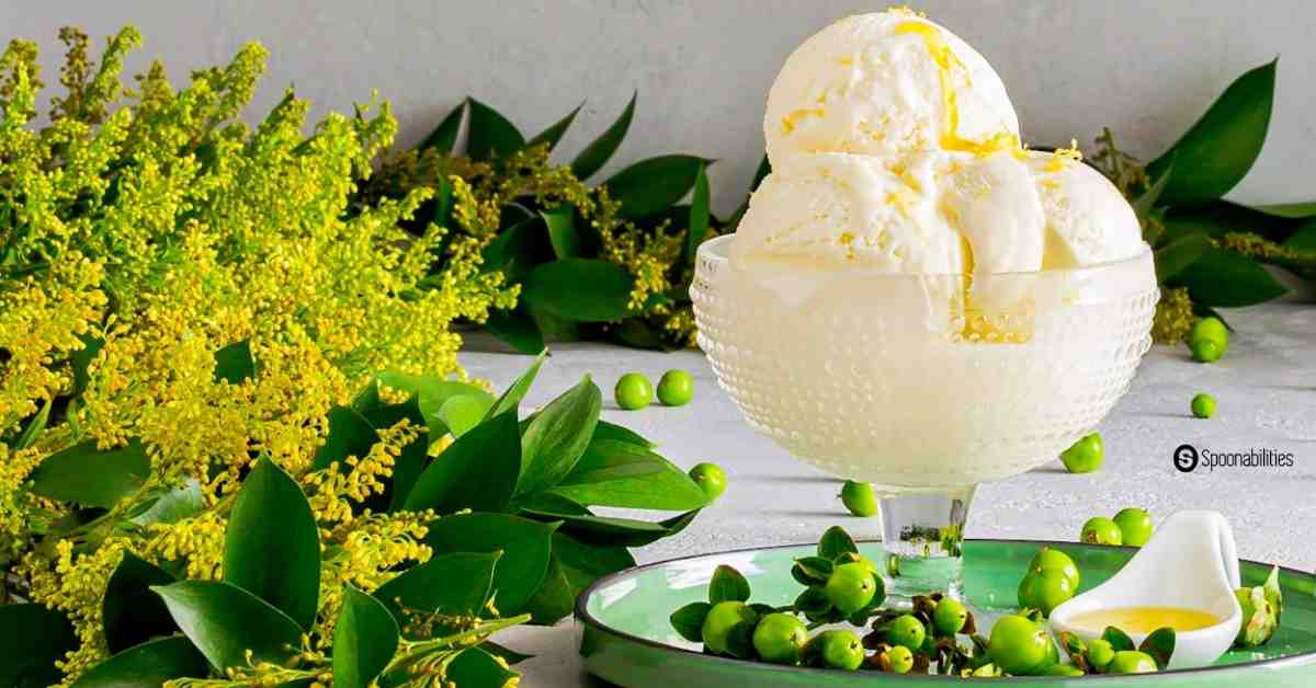 Olive Oil Ice Cream with Fleur de Sel