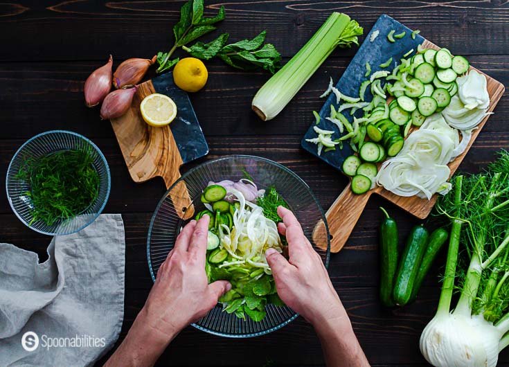 Fennel Cucumber & Celery Slaw - Salad Recipe at Spoonabilities