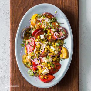 Simple Heirloom Tomato Salad | Summer Salad - Spoonabilities