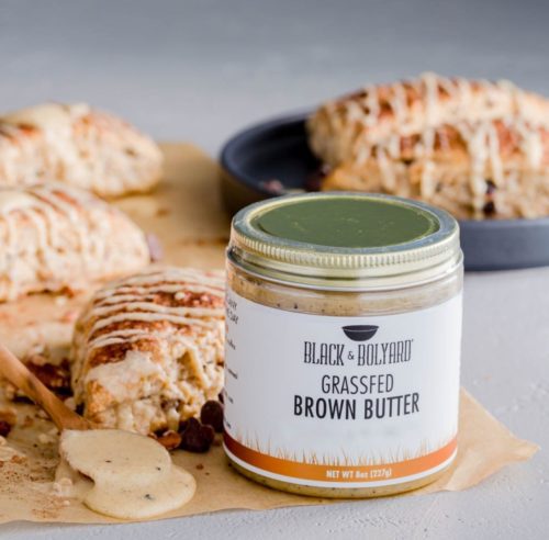 Sourdough Scones with Brown Butter Maple Glaze | Spoonabilities