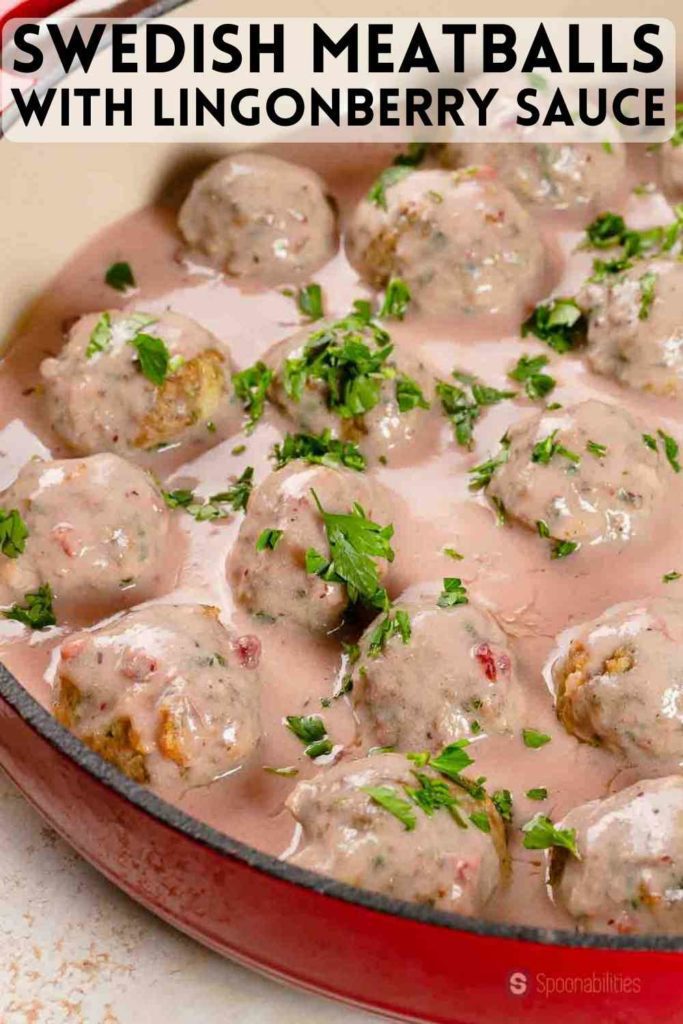 Swedish Meatballs Recipe With Lingonberry Sauce Spoonabilities